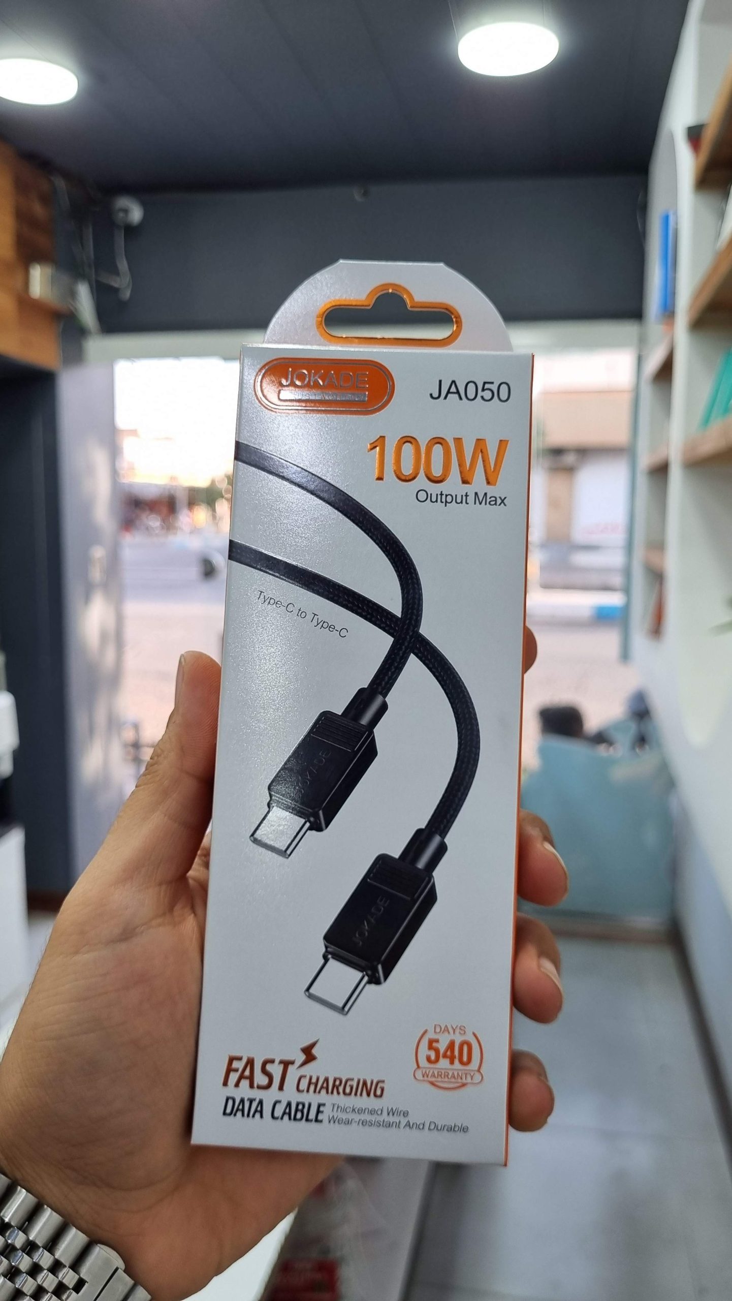 1ksnrnjc7deoqSXe کابل شارژ JOKADE مدل JA050 دو سر تایپ سی - تصویر 1
