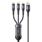 کابل شارژ USB به microUSB/USB-C /لایتنینگ یوسمز مدل US-SJ582 طول 1.2 متر